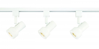 Track Kit- White w/3- small  Heads; 42'' track +canopy (21|EVT1042D3-06)