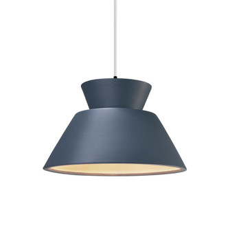 Trapezoid 1-Light Pendant (254|CER-6420-MID-MBLK-WTCD)