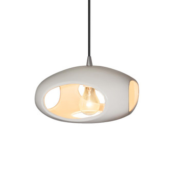 Punch 1-Light Pendant (254|CER-6440-BIS-NCKL-WTCD)