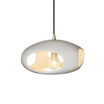 Punch 1-Light Pendant (254|CER-6440-MAT-ABRS-BKCD)