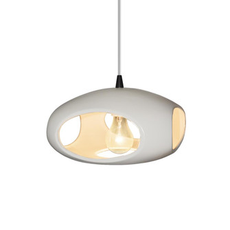 Punch 1-Light Pendant (254|CER-6440-MAT-MBLK-WTCD)