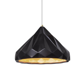 Geometric 1-Light Pendant (254|CER-6450-CBGD-ABRS-WTCD)