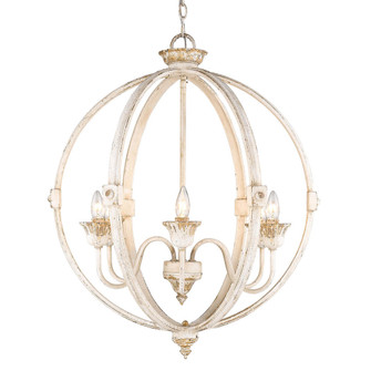 Jules 6-Light Chandelier in Antique Ivory (36|0892-6 AI)