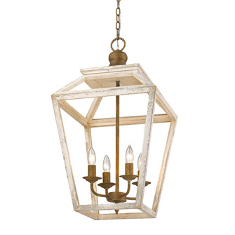 Golden Lighting Haiden 4-light Pendant in Burnished Chestnut (36|0839-4P BC)
