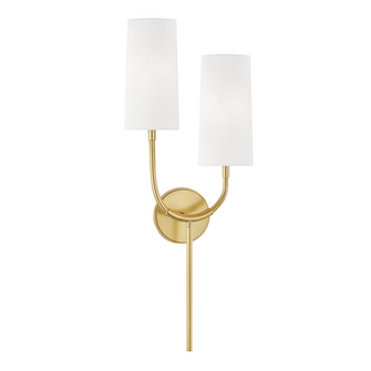 2 LIGHT WALL SCONCE (57|1422-AGB)