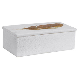 Uttermost Nephele White Stone Box (85|17724)