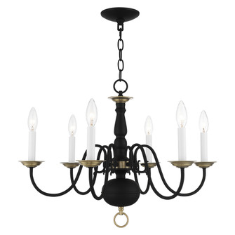 6 Lt Black Chandelier (108|5006-04)