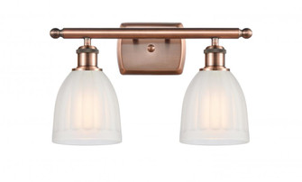 Brookfield - 2 Light - 16 inch - Antique Copper - Bath Vanity Light (3442|516-2W-AC-G441-LED)