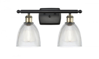 Castile - 2 Light - 16 inch - Black Antique Brass - Bath Vanity Light (3442|516-2W-BAB-G382)