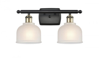 Dayton - 2 Light - 16 inch - Black Antique Brass - Bath Vanity Light (3442|516-2W-BAB-G411)