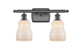 Ellery - 2 Light - 15 inch - Oil Rubbed Bronze - Bath Vanity Light (3442|516-2W-OB-G391-LED)