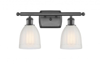 Brookfield - 2 Light - 16 inch - Oil Rubbed Bronze - Bath Vanity Light (3442|516-2W-OB-G441)