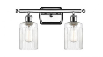 Hadley - 2 Light - 15 inch - Polished Chrome - Bath Vanity Light (3442|516-2W-PC-G342)