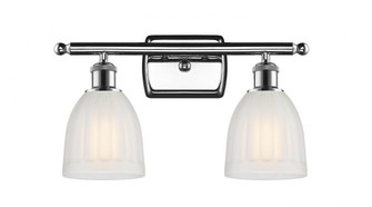 Brookfield - 2 Light - 16 inch - Polished Chrome - Bath Vanity Light (3442|516-2W-PC-G441-LED)