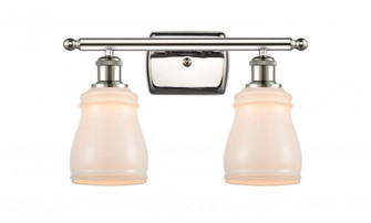 Ellery - 2 Light - 15 inch - Polished Nickel - Bath Vanity Light (3442|516-2W-PN-G391)
