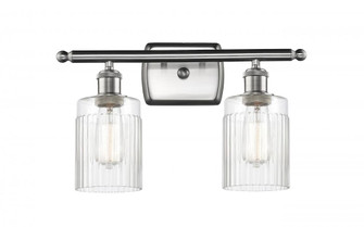Hadley - 2 Light - 15 inch - Brushed Satin Nickel - Bath Vanity Light (3442|516-2W-SN-G342-LED)