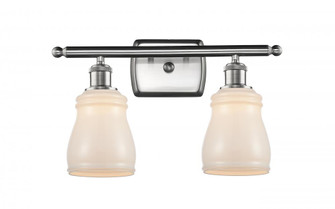 Ellery - 2 Light - 15 inch - Brushed Satin Nickel - Bath Vanity Light (3442|516-2W-SN-G391-LED)