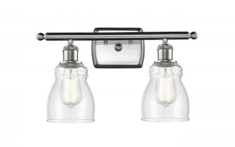 Ellery - 2 Light - 15 inch - Brushed Satin Nickel - Bath Vanity Light (3442|516-2W-SN-G394)