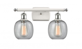 Belfast - 2 Light - 16 inch - White Polished Chrome - Bath Vanity Light (3442|516-2W-WPC-G104)