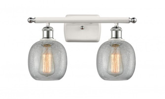 Belfast - 2 Light - 16 inch - White Polished Chrome - Bath Vanity Light (3442|516-2W-WPC-G105-LED)