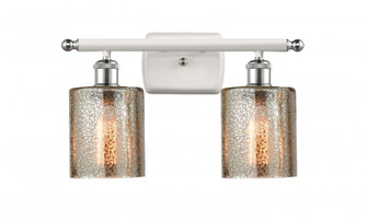 Cobbleskill - 2 Light - 15 inch - White Polished Chrome - Bath Vanity Light (3442|516-2W-WPC-G116-LED)