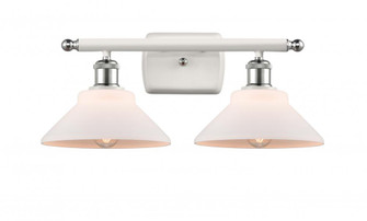 Orwell - 2 Light - 18 inch - White Polished Chrome - Bath Vanity Light (3442|516-2W-WPC-G131-LED)