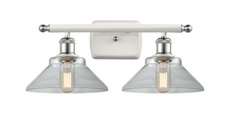 Orwell - 2 Light - 18 inch - White Polished Chrome - Bath Vanity Light (3442|516-2W-WPC-G132-LED)