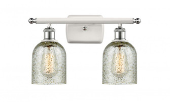 Caledonia - 2 Light - 15 inch - White Polished Chrome - Bath Vanity Light (3442|516-2W-WPC-G259-LED)