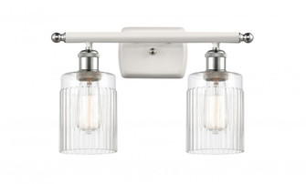 Hadley - 2 Light - 15 inch - White Polished Chrome - Bath Vanity Light (3442|516-2W-WPC-G342-LED)