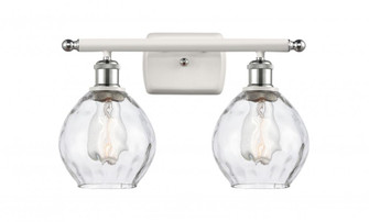 Waverly - 2 Light - 16 inch - White Polished Chrome - Bath Vanity Light (3442|516-2W-WPC-G362)