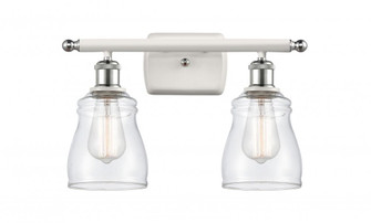Ellery - 2 Light - 15 inch - White Polished Chrome - Bath Vanity Light (3442|516-2W-WPC-G392-LED)