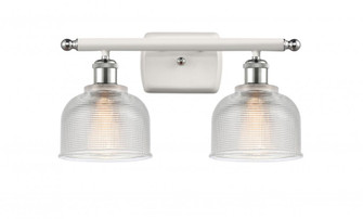 Dayton - 2 Light - 16 inch - White Polished Chrome - Bath Vanity Light (3442|516-2W-WPC-G412-LED)