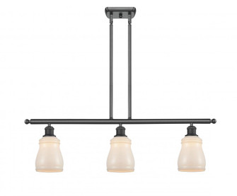 Ellery - 3 Light - 36 inch - Matte Black - Stem hung - Island Light (3442|516-3I-BK-G391-LED)