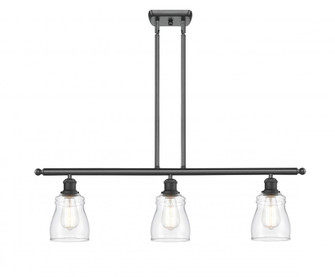 Ellery - 3 Light - 36 inch - Matte Black - Stem hung - Island Light (3442|516-3I-BK-G392)