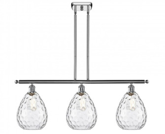 Waverly - 3 Light - 36 inch - Polished Chrome - Stem hung - Island Light (3442|516-3I-PC-G372)
