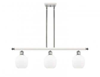 Belfast - 3 Light - 36 inch - White Polished Chrome - Stem hung - Island Light (3442|516-3I-WPC-G101-LED)