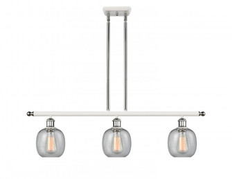 Belfast - 3 Light - 36 inch - White Polished Chrome - Stem hung - Island Light (3442|516-3I-WPC-G104)