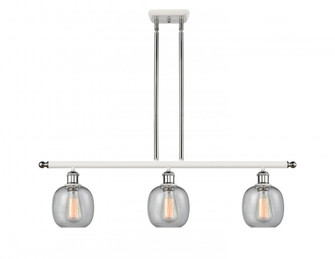 Belfast - 3 Light - 36 inch - White Polished Chrome - Cord hung - Island Light (3442|516-3I-WPC-G104-LED)