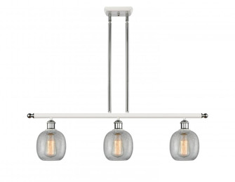 Belfast - 3 Light - 36 inch - White Polished Chrome - Stem hung - Island Light (3442|516-3I-WPC-G105-LED)
