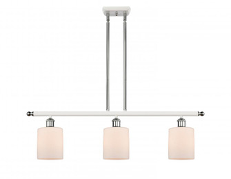 Cobbleskill - 3 Light - 36 inch - White Polished Chrome - Stem hung - Island Light (3442|516-3I-WPC-G111-LED)