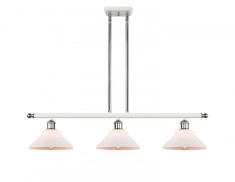 Orwell - 3 Light - 36 inch - White Polished Chrome - Stem hung - Island Light (3442|516-3I-WPC-G131-LED)