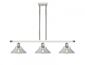 Orwell - 3 Light - 36 inch - White Polished Chrome - Stem hung - Island Light (3442|516-3I-WPC-G132-LED)