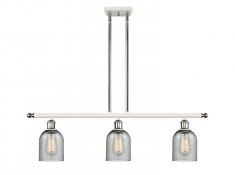 Caledonia - 3 Light - 36 inch - White Polished Chrome - Stem hung - Island Light (3442|516-3I-WPC-G257-LED)
