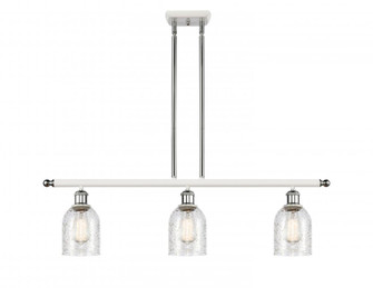 Caledonia - 3 Light - 36 inch - White Polished Chrome - Stem hung - Island Light (3442|516-3I-WPC-G259-LED)