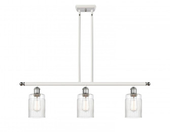 Hadley - 3 Light - 36 inch - White Polished Chrome - Stem hung - Island Light (3442|516-3I-WPC-G342)