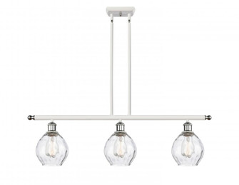 Waverly - 3 Light - 36 inch - White Polished Chrome - Stem hung - Island Light (3442|516-3I-WPC-G362)
