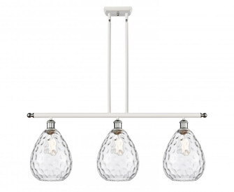 Waverly - 3 Light - 36 inch - White Polished Chrome - Stem hung - Island Light (3442|516-3I-WPC-G372)