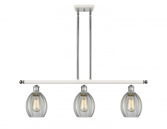 Eaton - 3 Light - 36 inch - White Polished Chrome - Stem hung - Island Light (3442|516-3I-WPC-G82-LED)