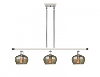 Fenton - 3 Light - 36 inch - White Polished Chrome - Stem hung - Island Light (3442|516-3I-WPC-G96-LED)