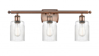 Hadley - 3 Light - 25 inch - Antique Copper - Bath Vanity Light (3442|516-3W-AC-G342-LED)